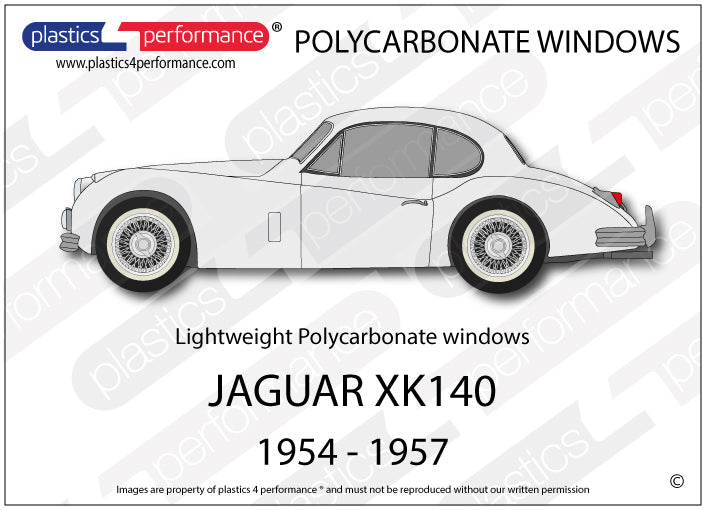 Carica immagine in Galleria Viewer, Vetri in Policarbonato per Jaguar XK140
