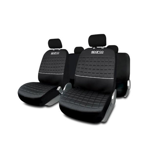 Jeu de housses de siège complet Lazio Sparco Noir / Gris