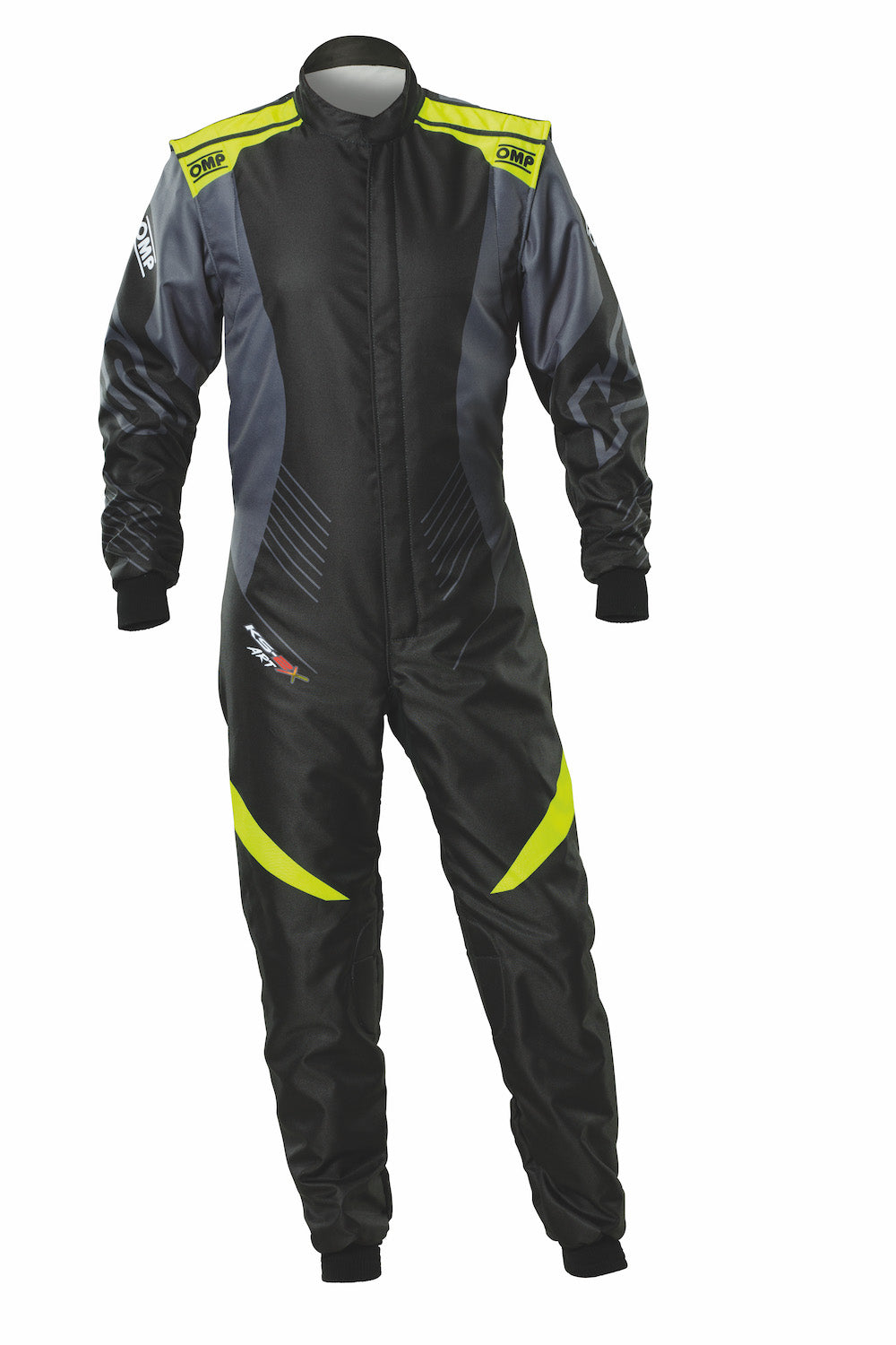 Tuta Kart OMP KS-2X ART Nero / Giallo Fluo (FIA 8877-2022)