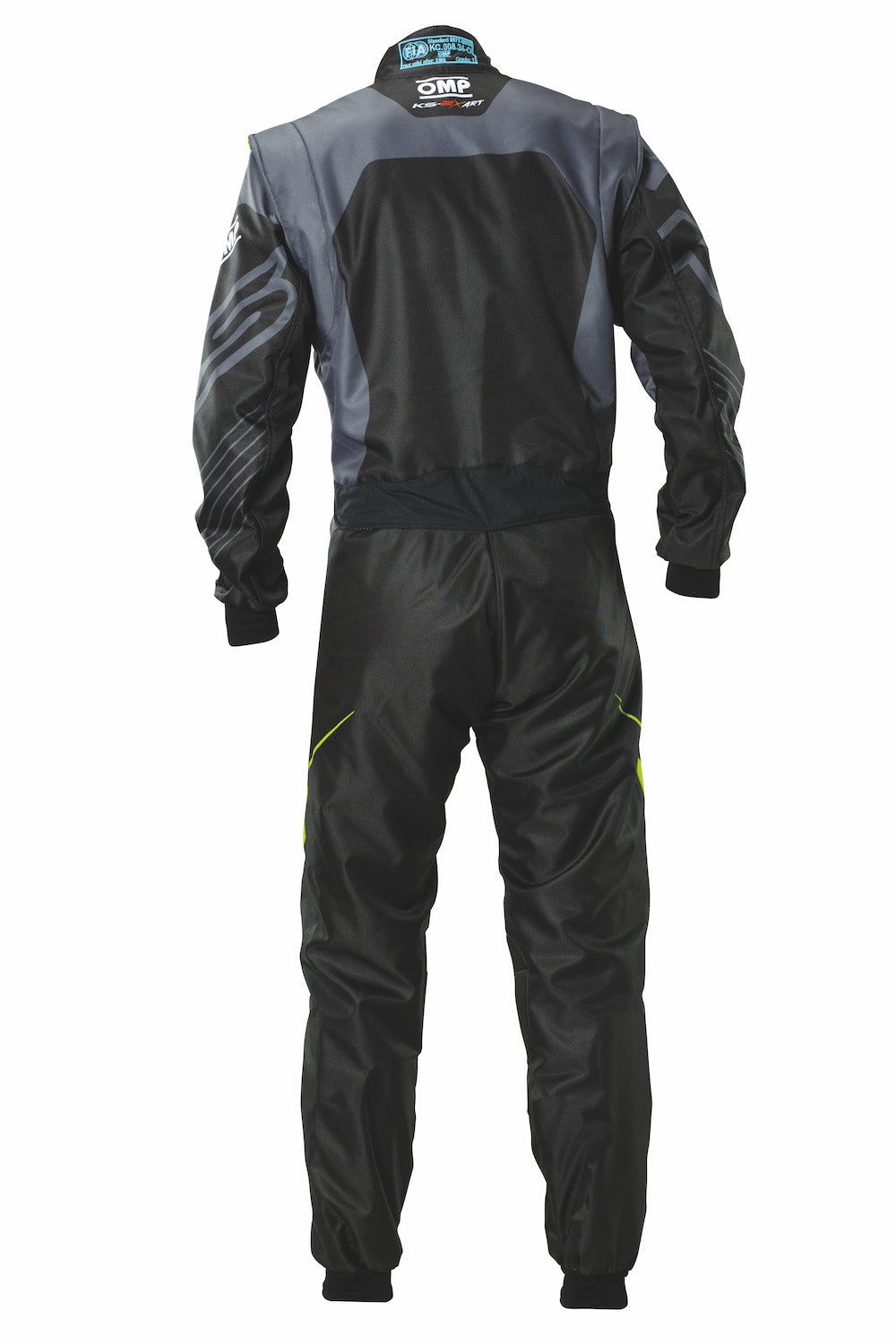 Tuta Kart OMP KS-2X ART Nero / Giallo Fluo (FIA 8877-2022)