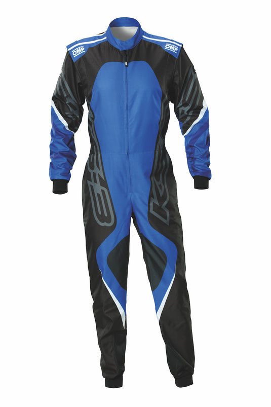 Tuta Kart Bambino OMP KS-3X ART Nero / Blu (FIA 8877-2022)