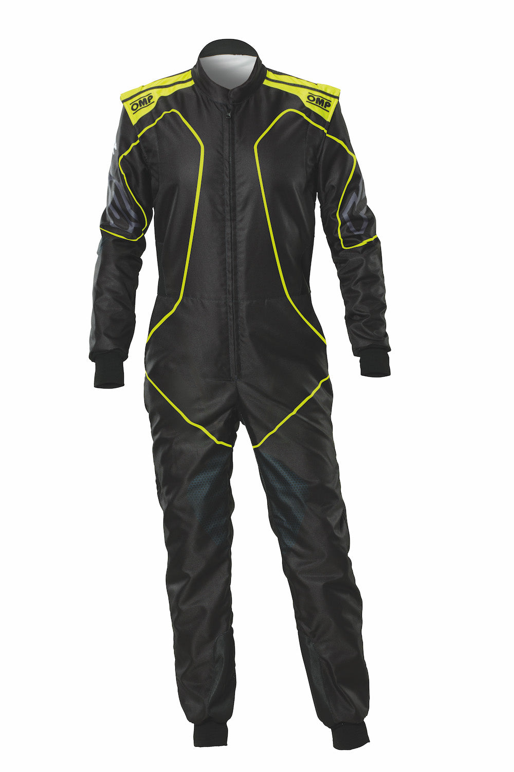 Tuta Kart OMP KS-3X ART Nero / Giallo Fluo (FIA 8877-2022)