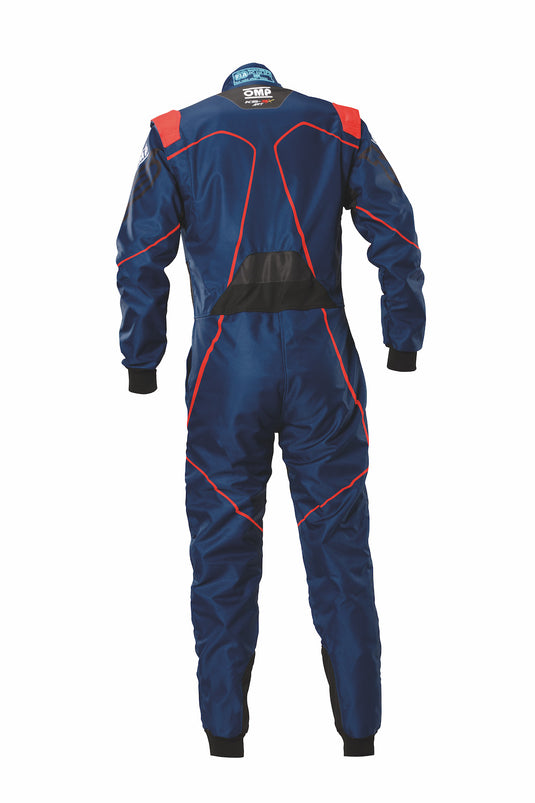 Tuta Kart Bambino OMP KS-3X ART Blu / Rosso (FIA 8877-2022)