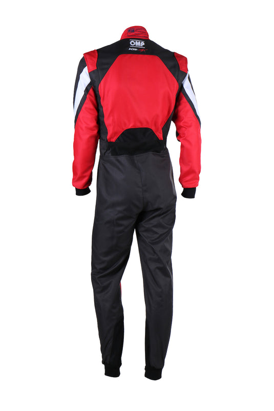Tuta Kart Bambino OMP KS-3X Nero / Rosso (FIA 8877-2022)
