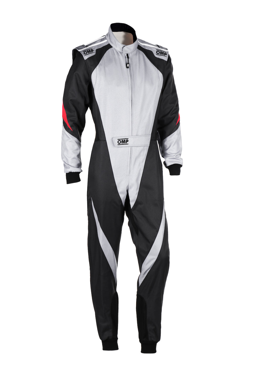 Tuta Kart Bambino OMP KS-3X Grigio / Nero (FIA 8877-2022)