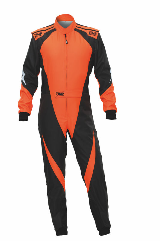 Tuta Kart OMP KS-3X Nero / Arancione Fluo (FIA 8877-2022)