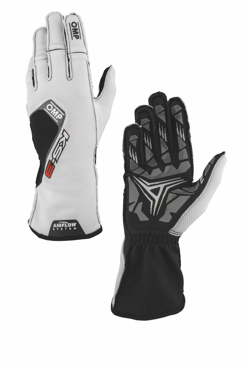 Guanti Kart OMP KS-3 Bianco / Nero