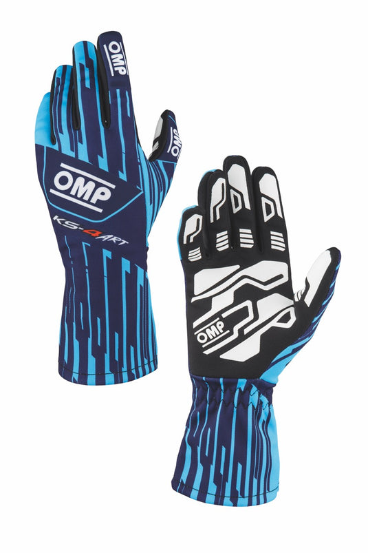 Guanti Kart OMP KS-4 ART Blu Marine / Ciano