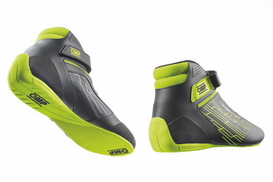 Scarpe Kart Bambino OMP KS-2X Nero / Giallo Fluo (FIA)