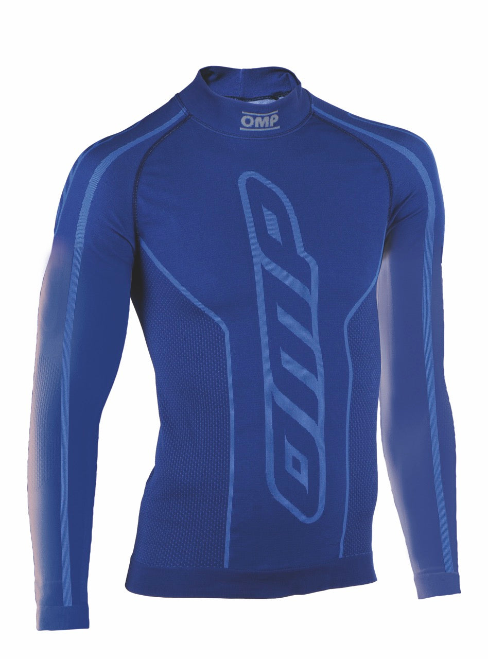 Maglia Kart OMP Maniche Lunghe - Blu Royal
