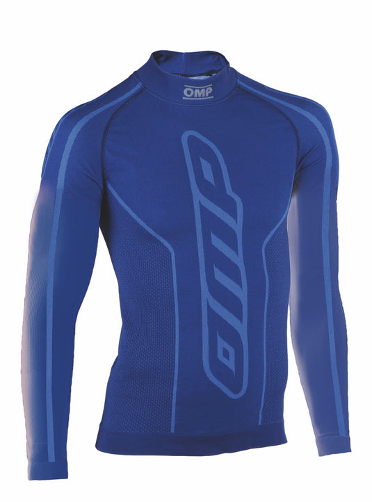 Maglia Kart OMP Maniche Lunghe - Blu Royal