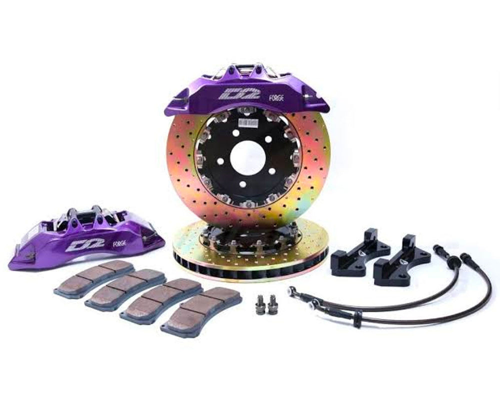 Kit Freni Maggiorati Anteriori D2 Racing: da 4 a 8 Pistoncini, da 286 a 444 mm