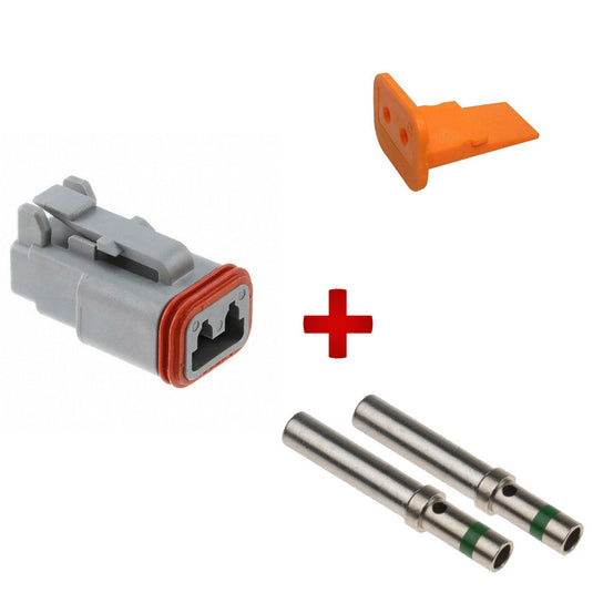 Kit completo connettore DEUTSCH DT maschio 2 poli