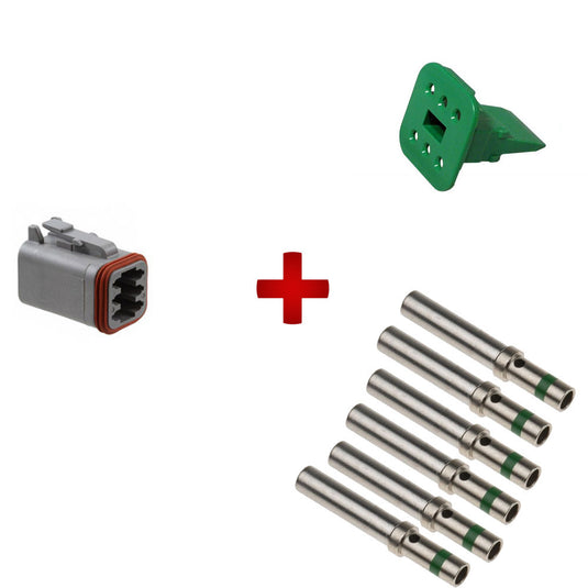 Kit completo connettore DEUTSCH DT maschio 6 poli