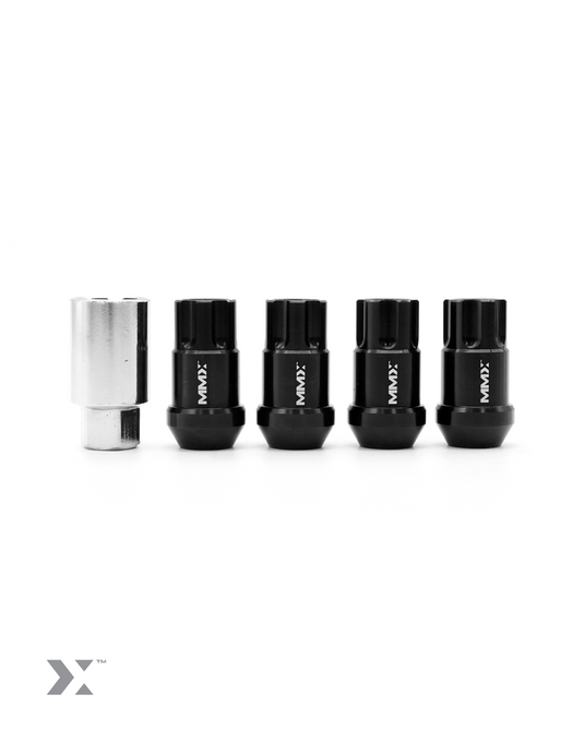 Set di dadi antifurto conici 14x125 MMX