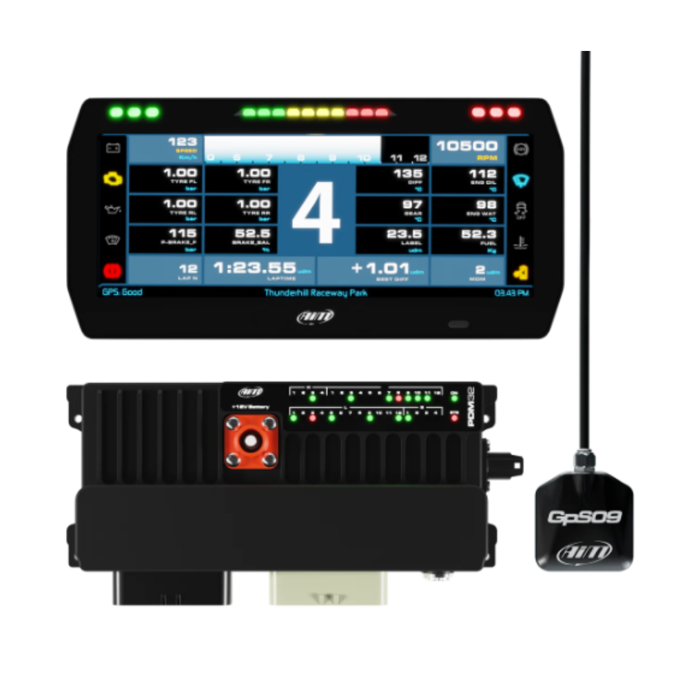 Kit Data Logger AIM PDM 32 con Display Race da 10 Pollici