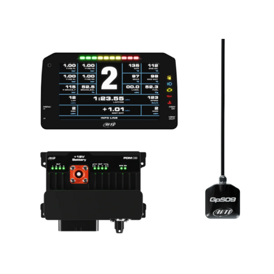 Kit data logger AIM PDM 8 con display stradale da 6 pollici