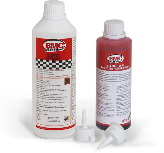 Kit pulizia filtro BMC detergente 500ml+olio in flacone 250ml