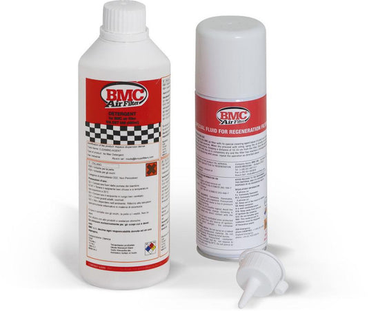 Kit pulizia filtro BMC detergente 500ml+olio spray 200ml