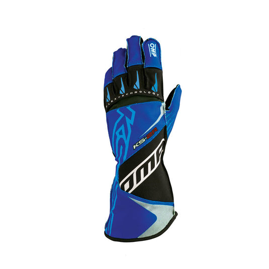 Guanti Kart Bambino OMP KS-2R Ciano / Bianco