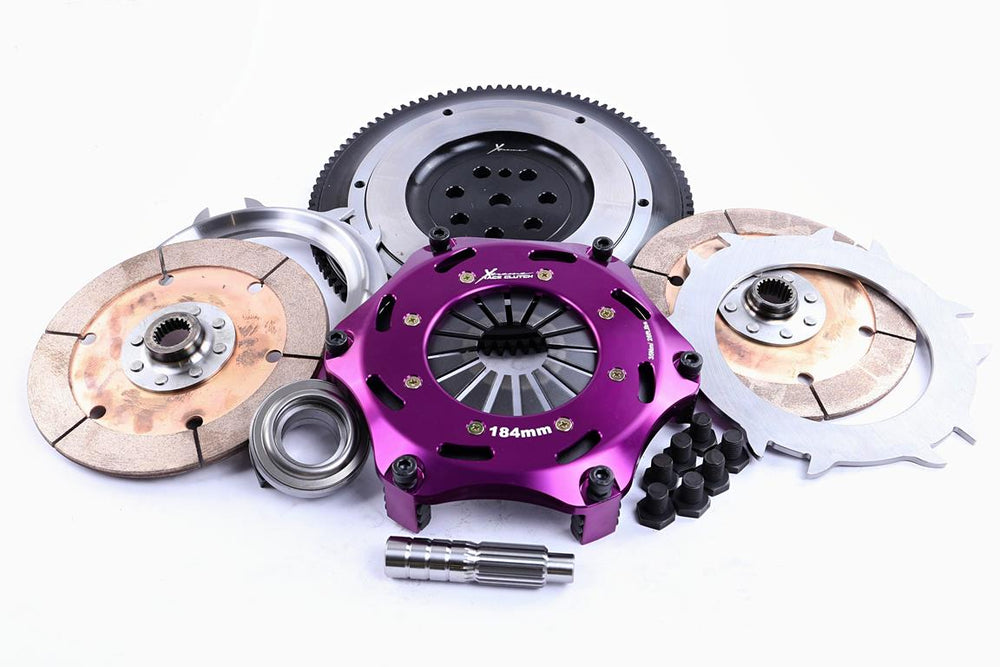 Frizione Rinforzata Xtreme Clutch Cerametallico Bidisco 184mm + Volano per Mitsubishi Lancer Evo 3 (III)