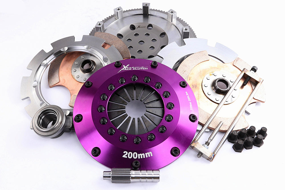 Frizione Rinforzata Xtreme Clutch Cerametallico Bidisco 200mm + Volano per Mitsubishi Lancer Evo 6 (VI)