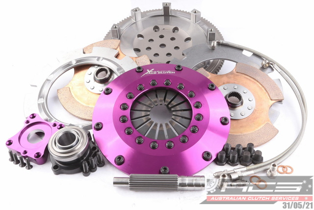 Frizione Rinforzata Xtreme Clutch Cerametallico Bidisco 200mm + Volano per Mitsubishi Lancer Evo 4 (IV)