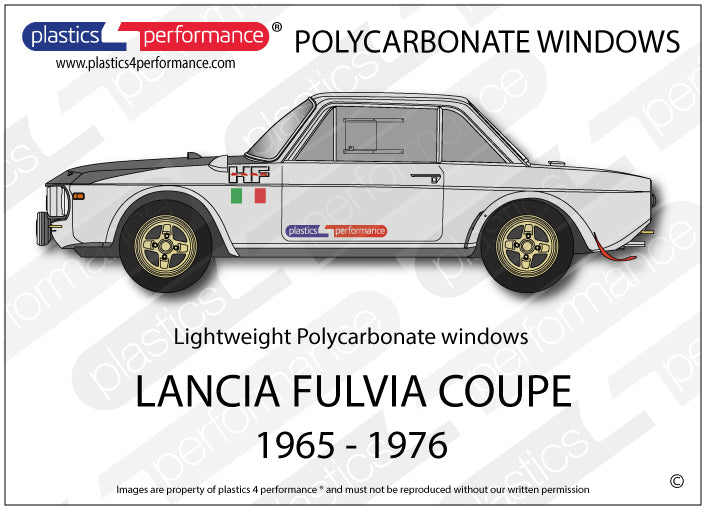 Vetri in Policarbonato per Lancia Fulvia HF