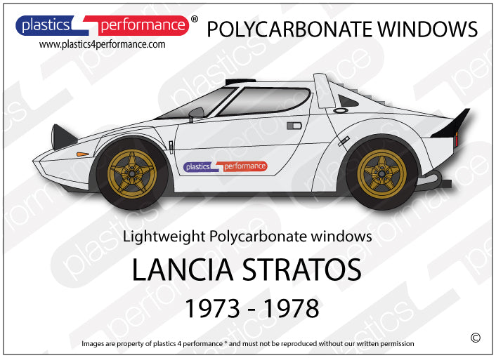 Vetri in Policarbonato per Lancia Stratos
