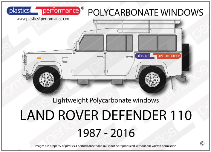 Carica immagine in Galleria Viewer, Vetri in Policarbonato per Land Rover Defender 110
