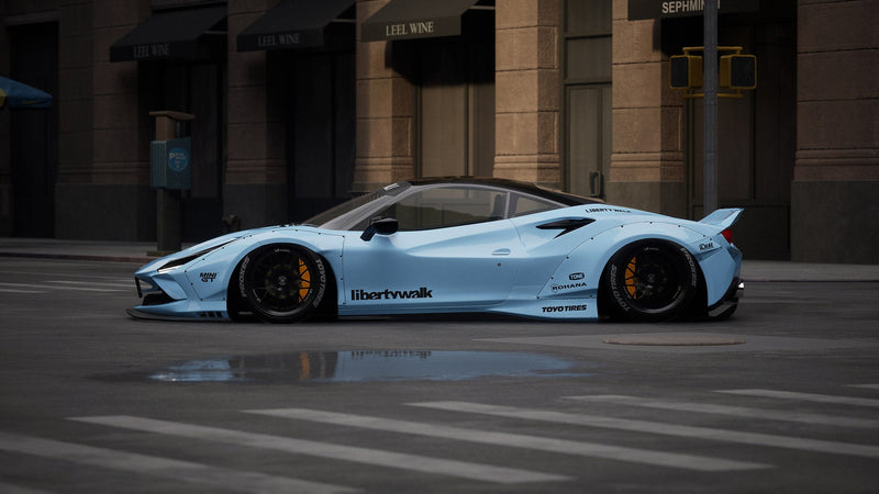 Carica immagine in Galleria Viewer, Kit Carrozzeria Liberty Walk LB Works Ver.2 per Ferrari F8 Tributo
