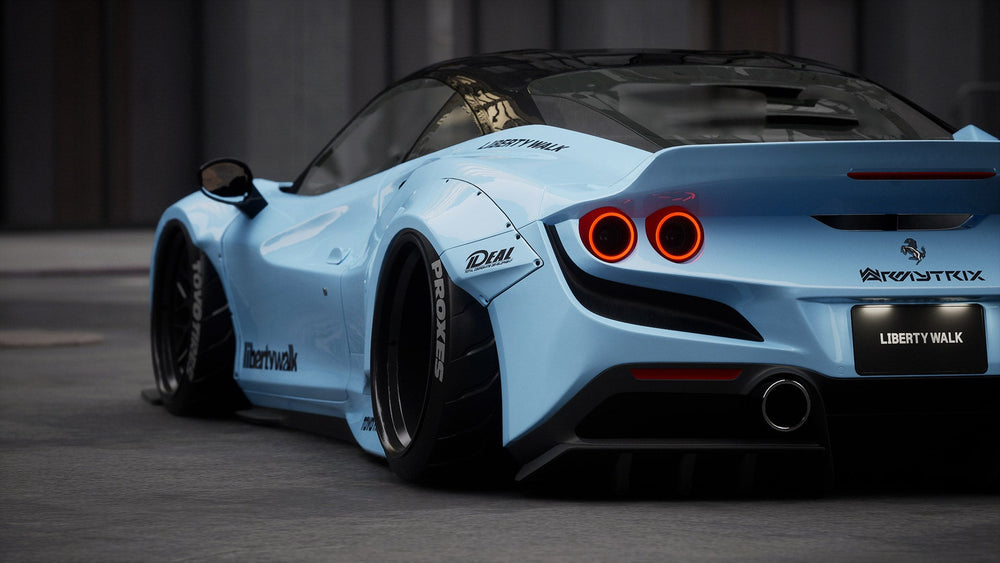 Kit Carrozzeria Liberty Walk LB Works Ver.2 per Ferrari F8 Tributo