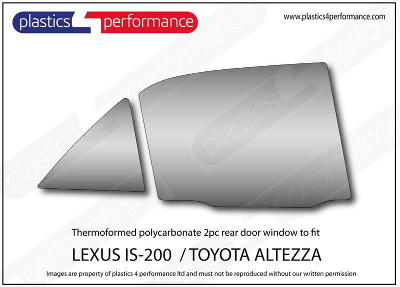 Carica immagine in Galleria Viewer, Vetri in Policarbonato per Toyota Altezza XE10

