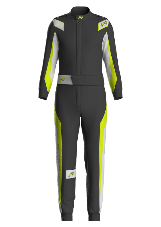 Tuta P1 Lite-Best Antracite / Giallo Fluo (FIA 8856-2018)