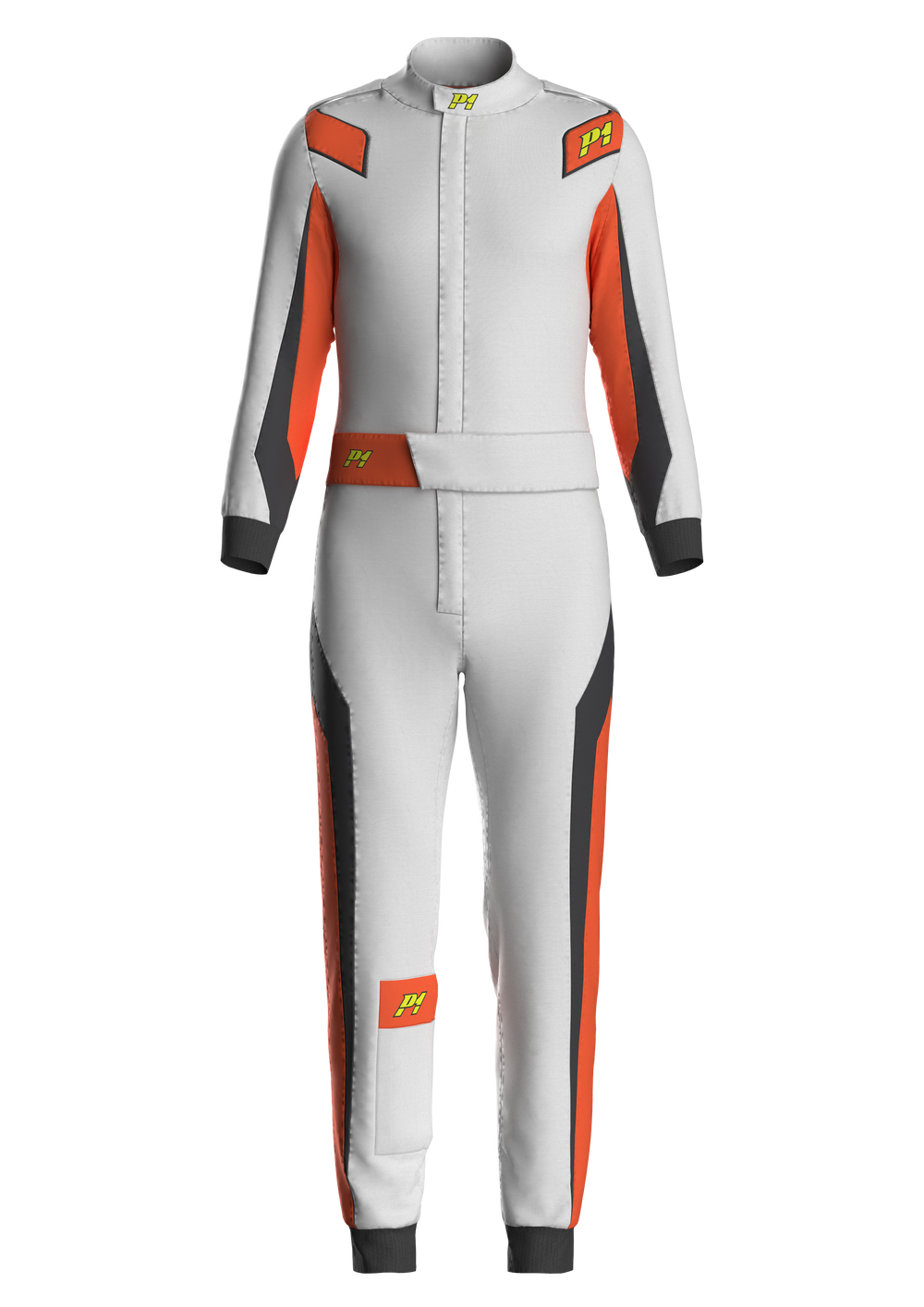 Tuta P1 Lite-Best Argento / Arancione (FIA 8856-2018)