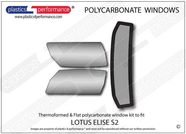 Carica immagine in Galleria Viewer, Vetri in Policarbonato per Lotus Elise S2
