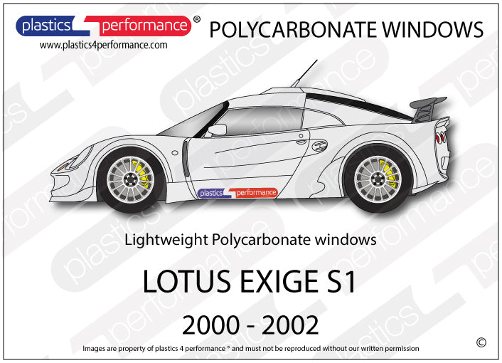 Vetri in Policarbonato per Lotus Exige S1