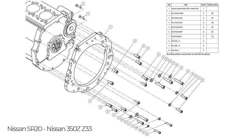 Carica immagine in Galleria Viewer, Kit Adattamento Cambio Nissan 350Z / 370Z su Motore SR20
