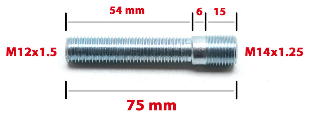 Prigioniero da Avvitare - Conversione da M14x1.25 a M12x1.5