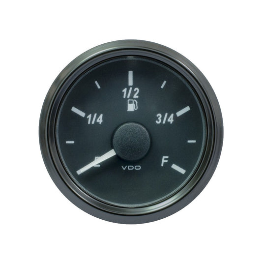 Manometro livello di benzina VDO SingleViu diametro 52mm fondo nero indicatore a leva 3-90ohm