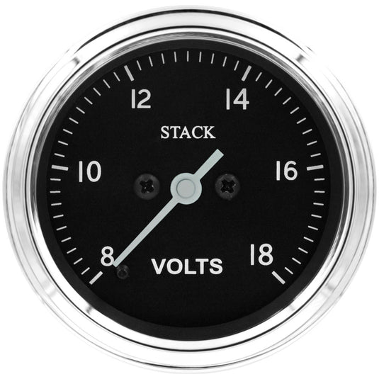 Manometro Stack Classic 52mm voltmetro 8-18v elettrico