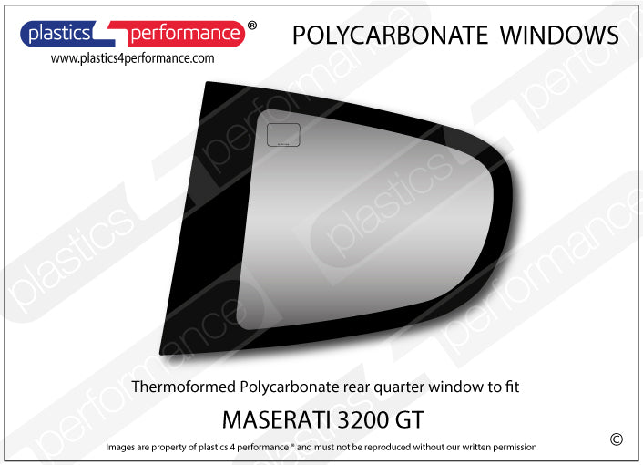 Vetri in Policarbonato per Maserati 3200 GT