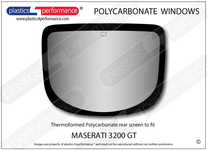 Carica immagine in Galleria Viewer, Vetri in Policarbonato per Maserati 3200 GT
