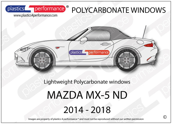 Carica immagine in Galleria Viewer, Vetri in Policarbonato per Mazda MX-5 ND
