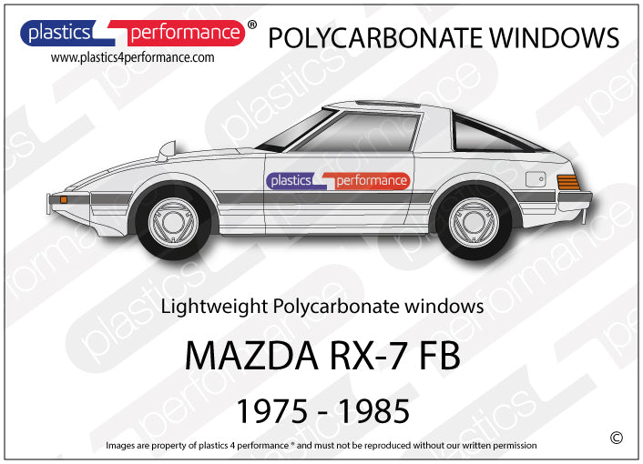 Vetri in Policarbonato per Mazda RX-7 FB