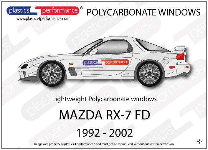 Vetri in Policarbonato per Mazda RX-7 FD