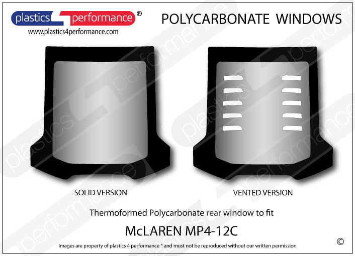 Carica immagine in Galleria Viewer, Vetri in Policarbonato per McLaren MP4-12C
