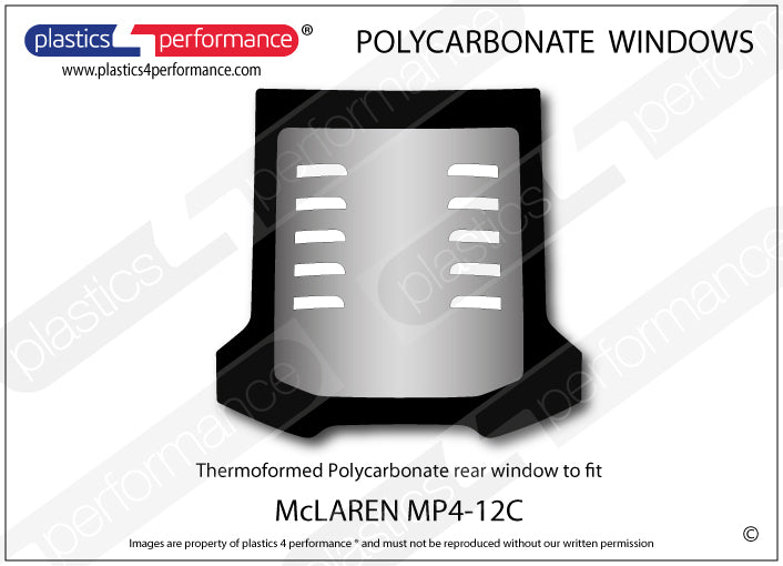 Vetri in Policarbonato per McLaren MP4-12C