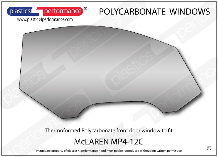 Vetri in Policarbonato per McLaren MP4-12C