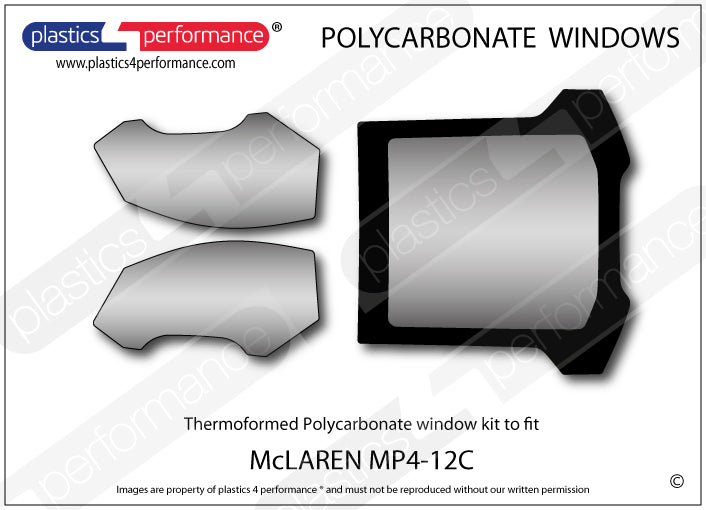Carica immagine in Galleria Viewer, Vetri in Policarbonato per McLaren MP4-12C
